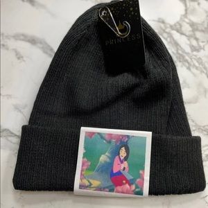 Disney Princess Mulan Black Beanie